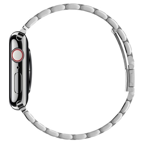 Bransoleta Spigen Modern Fit Band do Apple Watch 8 / 9 / 10 / 11 / SE / Ultra (44 / 45 / 46 / 49 mm) Srebrna