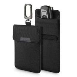 Etui blokujące sygnał RFID / blokada kluczyka keyless Spigen Faraday Pouch - Czarne