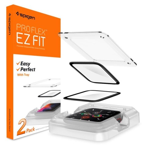 Szkło hybrydowe Spigen ProFlex 'EZ Fit' Apple Watch 4 / 5 / 6 / SE 1 / 2 / 3 (44 mm)