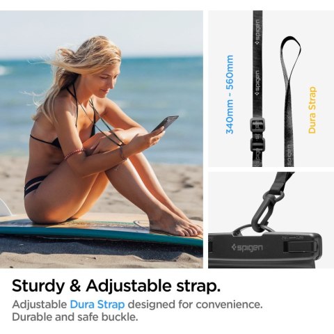 Wodoodporne etui Spigen A601 Universal - czarne