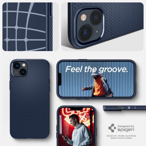 Etui Spigen Liquid Air iPhone 14 Plus / 15 Plus Granatowe