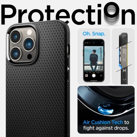 Etui Spigen Liquid Air do iPhone 14 Pro, czarne