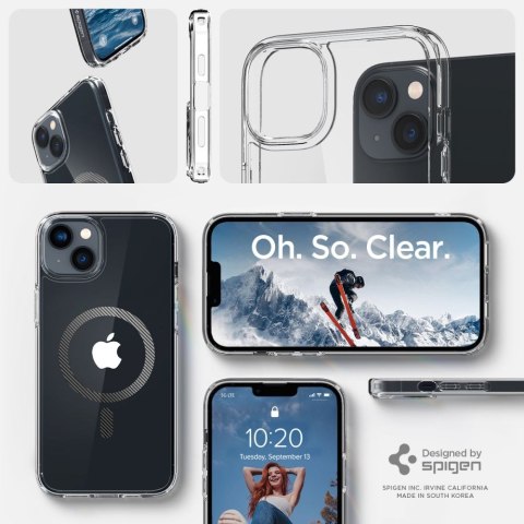 Spigen Ultra Hybrid Mag MagSafe iPhone 14 Plus / 15 Plus włókno węglowe