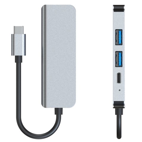 Tech-Protect V2-Hub Adapter 4w1 Szary