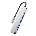 Tech-Protect V4-Hub Adapter 6w1 Szary