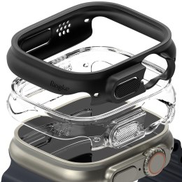 Etui Ringke Slim 2-Pack Apple Watch Ultra 1 / 2 / 3 (49 mm) przezroczyste & matowe czarne