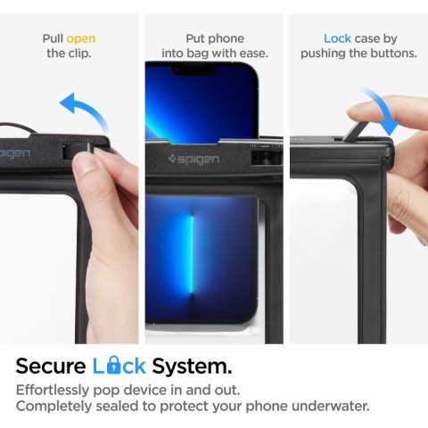 Zestaw 2x wodoodporne etui Tech-Protect / Spigen A601 Universal - czarne