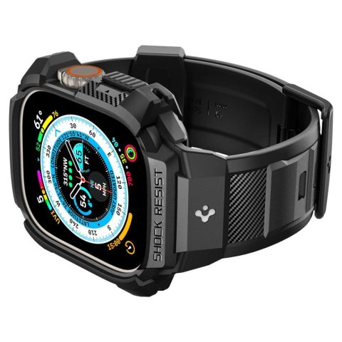 Spigen Rugged Armor 'Pro' Apple Watch Ultra 1 / 2 / 3 (49 mm) - Czarny