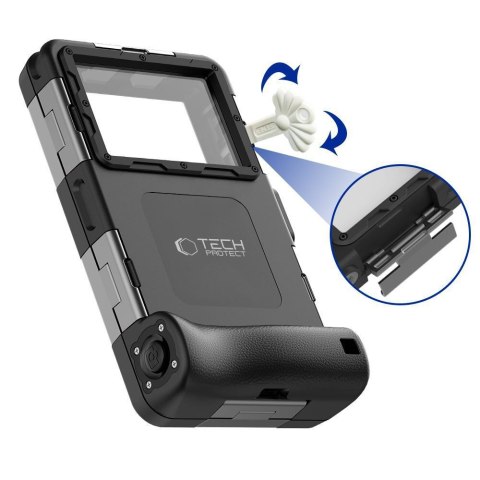 Wodoodporne Etui do Nurkowania Tech-Protect IPX8 Universal Czarne
