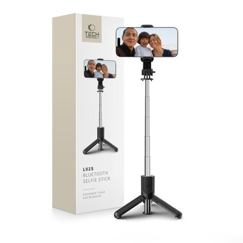 Kijek Selfie Stick Statyw Bluetooth Tech-Protect L02S - Czarny