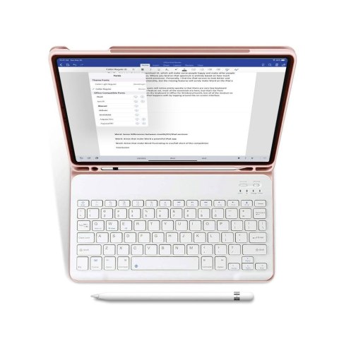 Etui z Klawiaturą do iPad 10.9" / 11" Tech-Protect SC Pen z Miejscem na Rysik - Różowy