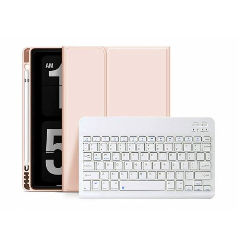 Etui z Klawiaturą do iPad 10.9" / 11" Tech-Protect SC Pen z Miejscem na Rysik - Różowy