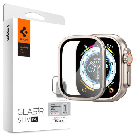 Szkło hartowane Spigen Glas.tR Slim Pro Apple Watch Ultra 1 / 2 / 3 / 4 (49 mm) - tytanowe