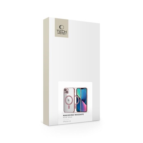 Tech-Protect MagShine MagSafe iPhone 13 Różowe złoto