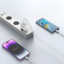 Tech-Protect NC30W 3-portowa ładowarka sieciowa PD 30W / QC3.0 biały