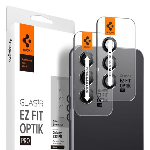 Szkło hartowane na aparat Spigen Optik.tr ez Fit Camera Protector Samsung Galaxy S23 FE Black