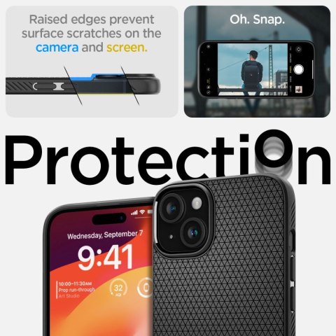 Spigen Liquid Air iPhone 15 Plus - Matowy Czarny