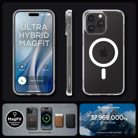 Spigen Ultra Hybrid Mag MagSafe iPhone 15 Pro Max biały