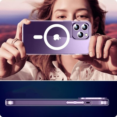 Etui Tech-Protect FlexAir Hybrid MagSafe do iPhone 15 Pro - Przezroczyste