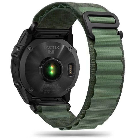 Tech-Protect Nylon Pro pasek do Garmin Fenix 5 / 6 / 6 Pro / 7 zielony wojskowy