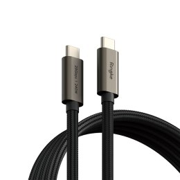 Kabel Ringke USB 3.2 Gen 2x2 Type-C PD 240W 100cm czarny