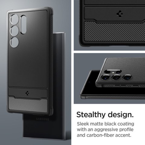 Spigen Rugged Armor Galaxy S24 Ultra - Matowy Czarny