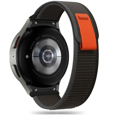 Tech-Protect Nylon pasek do Samsung Galaxy Watch 4 / 5 / 5 Pro / 6 / 7 / FE czarno-pomarańczowy