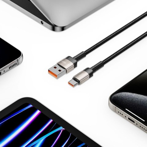 Tech-Protect UltraBoost Evo Cable USB-C / USB-A 100W 5A 2m - Titanium