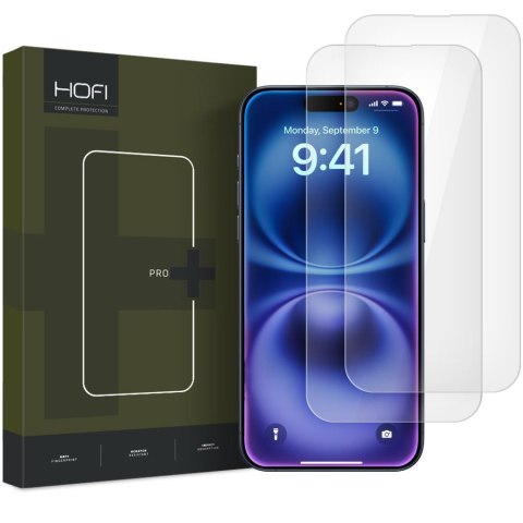Szkło hartowane Hofi Glass Pro+ 2-Pack iPhone 16 przezroczyste