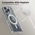 Etui Tech-Protect FlexAir Hybrid MagSafe do iPhone 16 Pro - Błyszczące Brokatowe