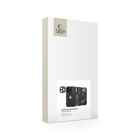 Etui z Ochroną Aparatu Tech-Protect MagCam MagSafe do iPhone 16 Pro - Matowe Czarne