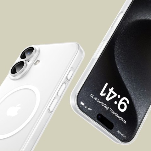 Tech-Protect MagSlim MagSafe iPhone 16 matowy / biały
