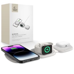 Ładowarka indukcyjna Tech-Protect Qi15W A32 3w1 Magnetic, MagSafe Wireless Charger - szara