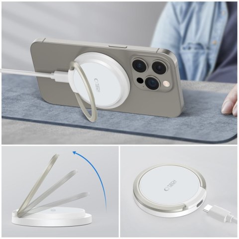 Tech-Protect Qi15W-A33 magnetyczna Ładowarka bezprzewodowa MagSafe biały