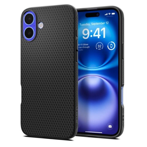 Spigen Liquid Air iPhone 16 - Matowy Czarny