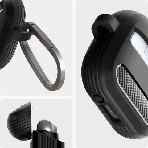 Etui Spigen Rugged Armor do Samsung Galaxy Buds 3 / 3 FE / 3 Pro Matowe Czarne