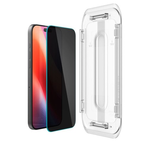 Szkło prywatyzujące Spigen Glas.tR 'EZ Fit' 2-Pack iPhone 16 Pro Max / 17 Pro Max prywatność