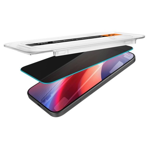 Szkło prywatyzujące Spigen Glas.tR 'EZ Fit' 2-Pack iPhone 16 Pro Max / 17 Pro Max prywatność