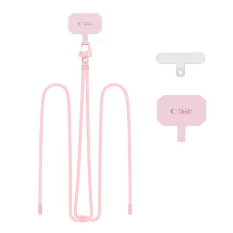 Smycz do Telefonu Tech-Protect C5S Rope Crossbody Strap - Jasnoróżowa