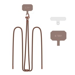 Smycz do Telefonu Tech-Protect C5S Rope Crossbody Strap - Czekoladowy Brąz