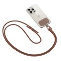 Smycz do Telefonu Tech-Protect C5S Rope Crossbody Strap - Czekoladowy Brąz