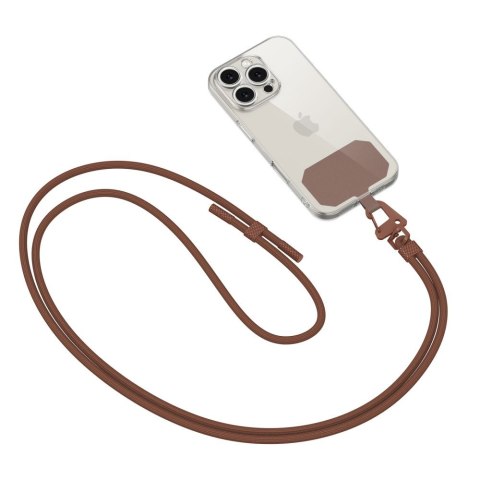 Smycz do Telefonu Tech-Protect C5S Rope Crossbody Strap - Czekoladowy Brąz