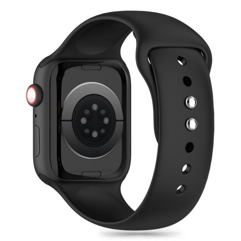 Tech-Protect Silicone pasek do Apple Watch 8 / 9 / 10 / 11 / SE (40 / 41 / 42 mm) czarny