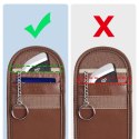 Etui blokujące sygnał RFID / blokada kluczyka keyless Tech-Protect KLR100 Faraday - Espresso