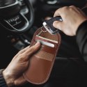 Etui blokujące sygnał RFID / blokada kluczyka keyless Tech-Protect KLR100 Faraday - Espresso