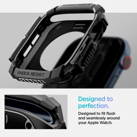Spigen Rugged Armor Apple Watch 10 / 11 (42 mm) - Matowy Czarny