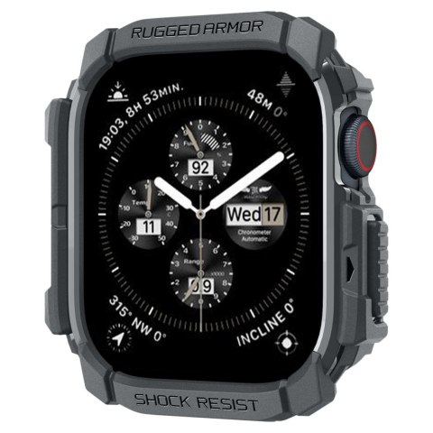 Spigen Rugged Armor Apple Watch 10 / 11 (46 mm) - Ciemnoszary