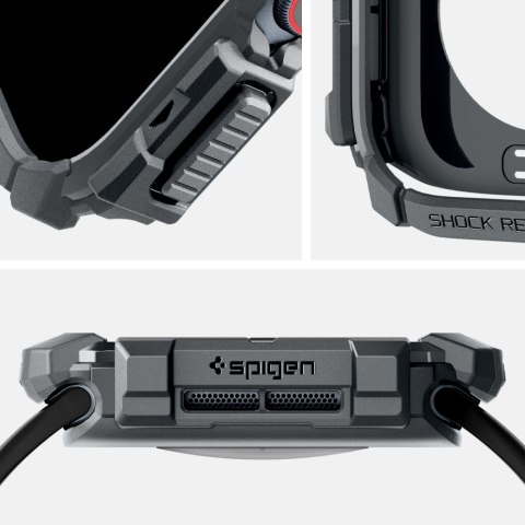 Spigen Rugged Armor Apple Watch 10 / 11 (46 mm) - Ciemnoszary