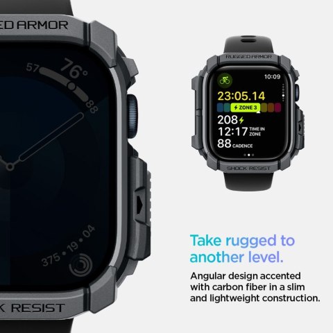Spigen Rugged Armor Apple Watch 10 / 11 (46 mm) - Ciemnoszary