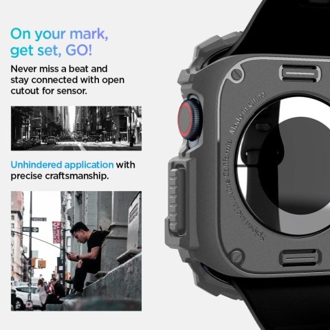 Spigen Rugged Armor Apple Watch 10 / 11 (46 mm) - Ciemnoszary